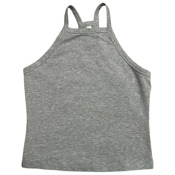 Fabletics Size S Gray Live-In Halter Tank Athletic Activewear Gym Yoga Workout - Picture 1 of 6